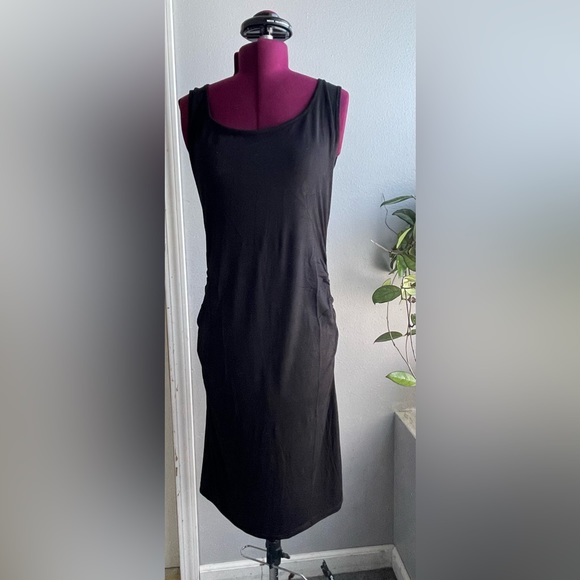 Boutique Black Summer Slinky Dress Women’s Sz L NWOT - Picture 3 of 10